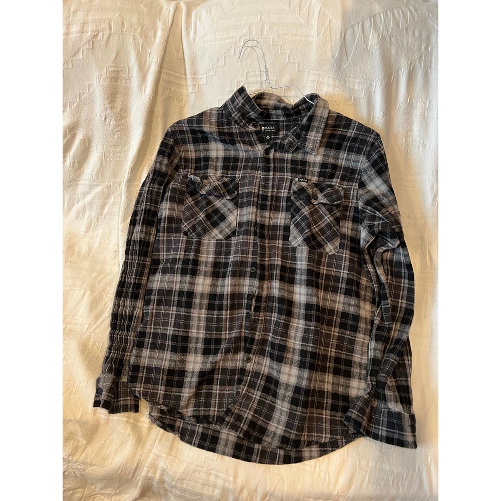 Matix Soft Checkered Flannel Womans XL